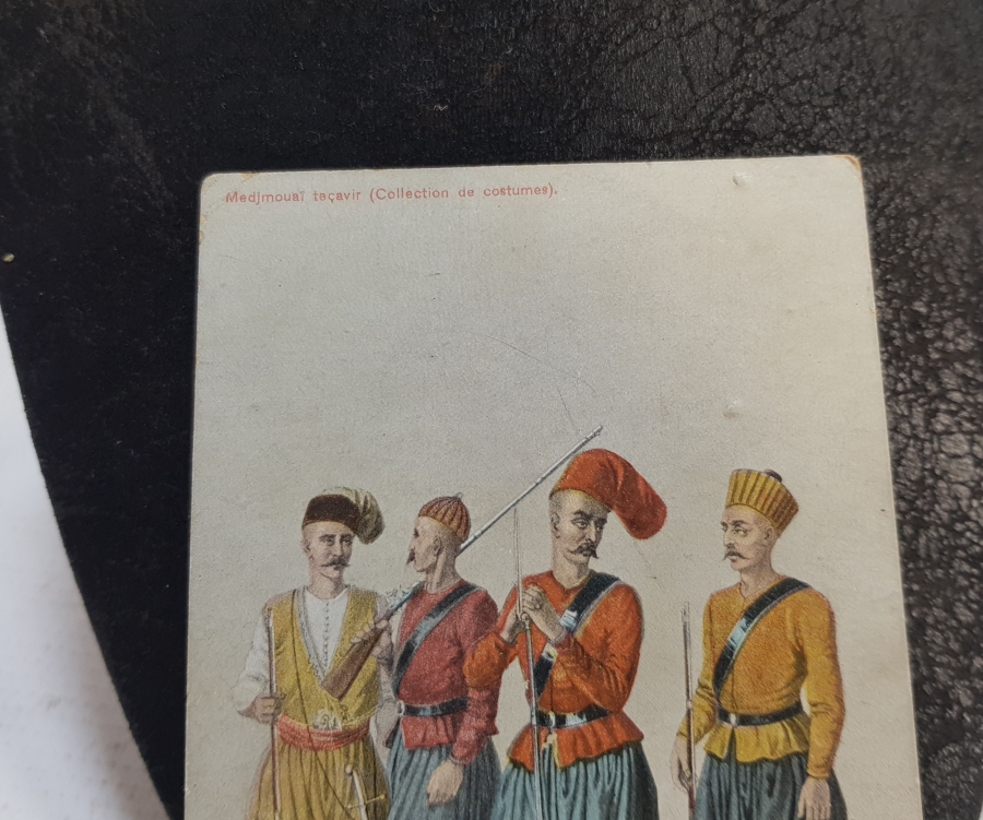 OSMANLI YENİÇERİLERİ GÖRSELLİ OSMANLI DÖNEMİ KARTPOSTAL