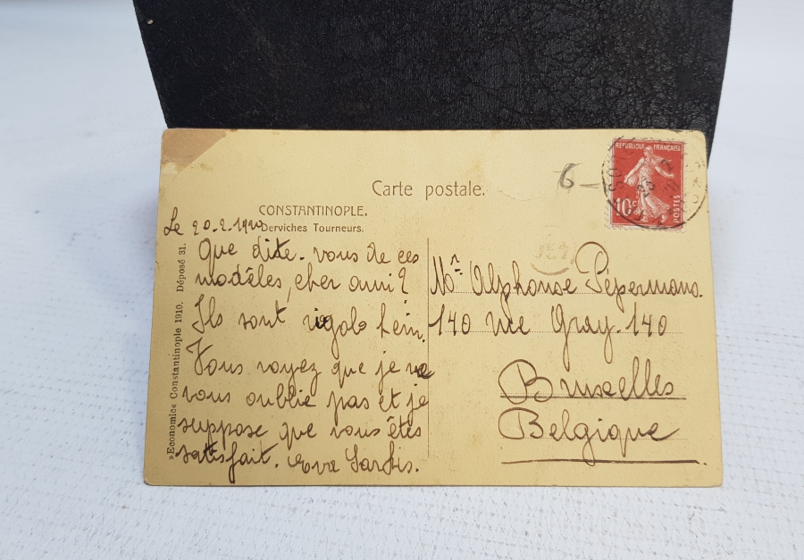 ARKASI YAZILI MEVLEVİLER GÖRSELLİ OSMANLI DÖNEMİ NADİR KARTPOSTAL