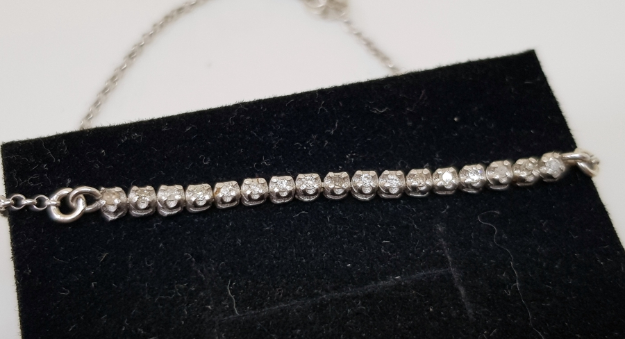 PIRLANTA TAŞLI ÖZEL YAPIM BİLEKLİK