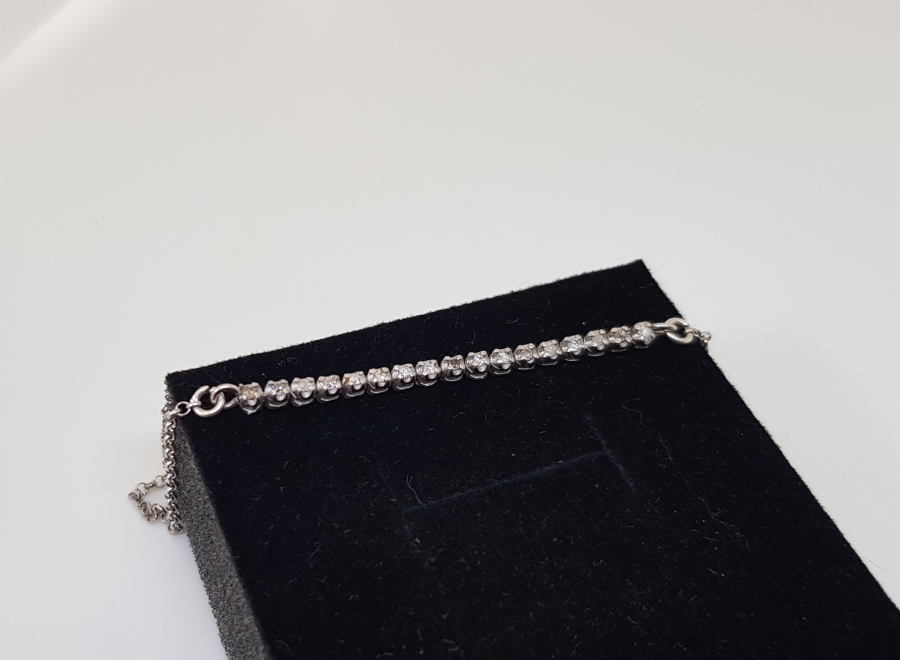 PIRLANTA TAŞLI ÖZEL YAPIM BİLEKLİK