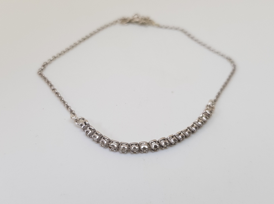 PIRLANTA TAŞLI ÖZEL YAPIM BİLEKLİK