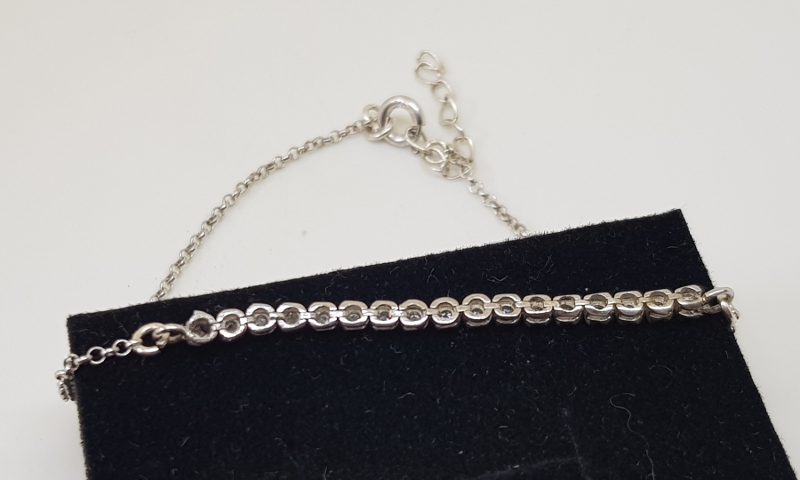 PIRLANTA TAŞLI ÖZEL YAPIM BİLEKLİK