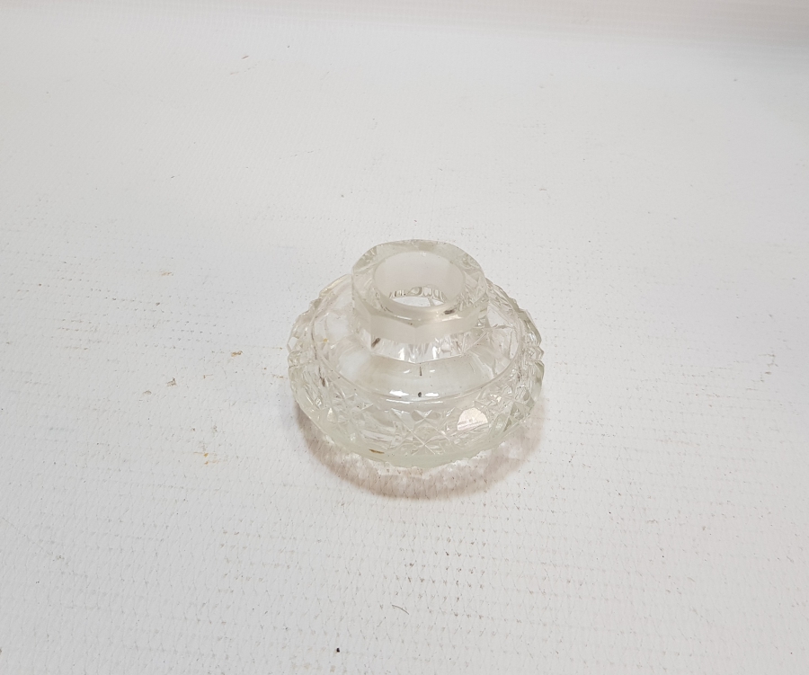 KRİSTAL KESME İŞÇİLİKLİ OSMANLI DÖNEMİ CAM HOKKA