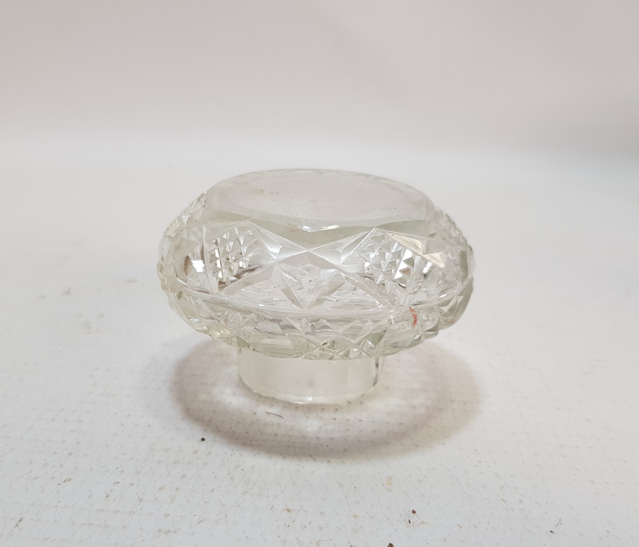 KRİSTAL KESME İŞÇİLİKLİ OSMANLI DÖNEMİ CAM HOKKA