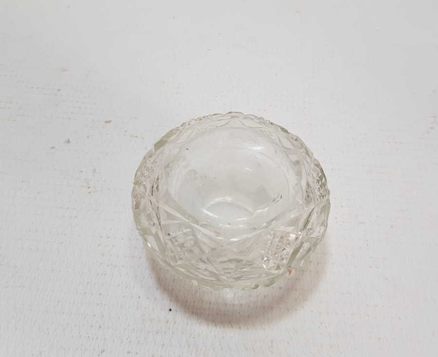 KRİSTAL KESME İŞÇİLİKLİ OSMANLI DÖNEMİ CAM HOKKA