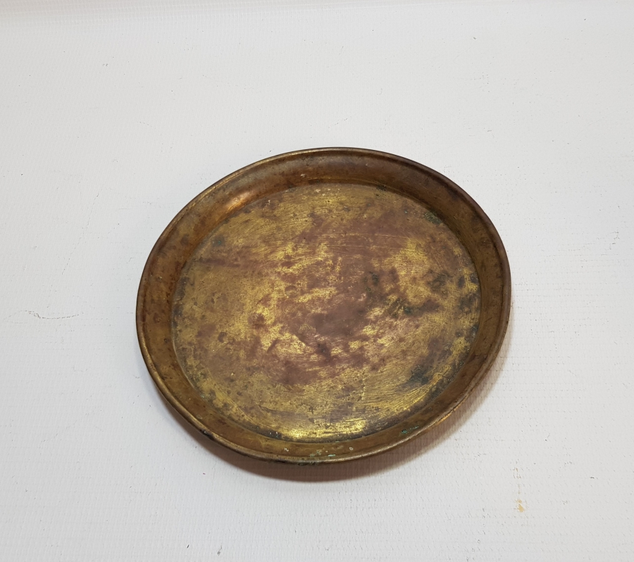 OSMANLI DÖNEMİ SÜLEYMANİYE İŞİ BAKIR KAHVE TEPSİSİ