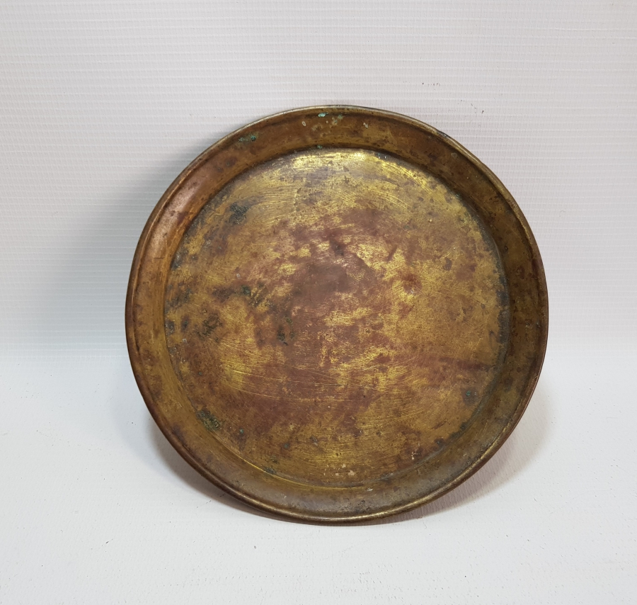 OSMANLI DÖNEMİ SÜLEYMANİYE İŞİ BAKIR KAHVE TEPSİSİ