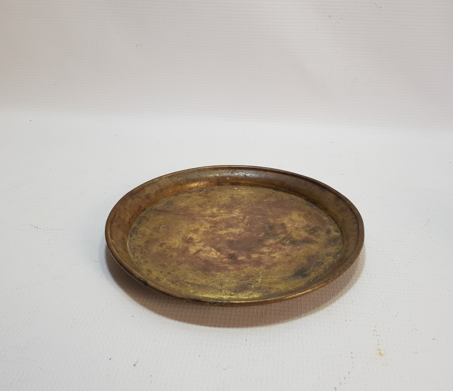 OSMANLI DÖNEMİ SÜLEYMANİYE İŞİ BAKIR KAHVE TEPSİSİ