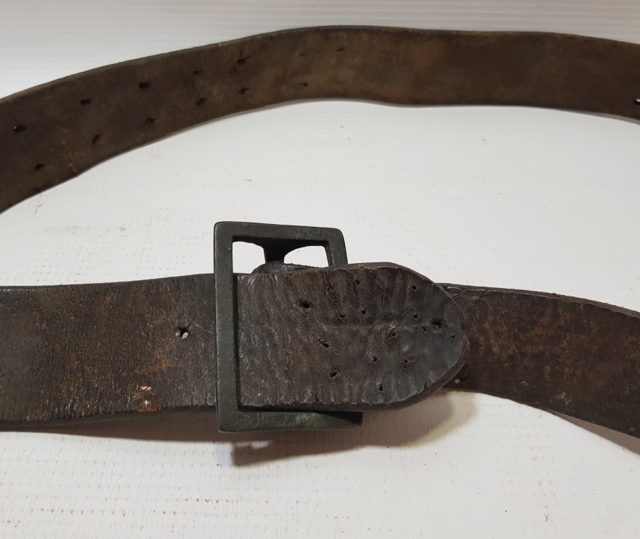 OSMANLI DÖNEMİ DERİ ASKER KEMERİ