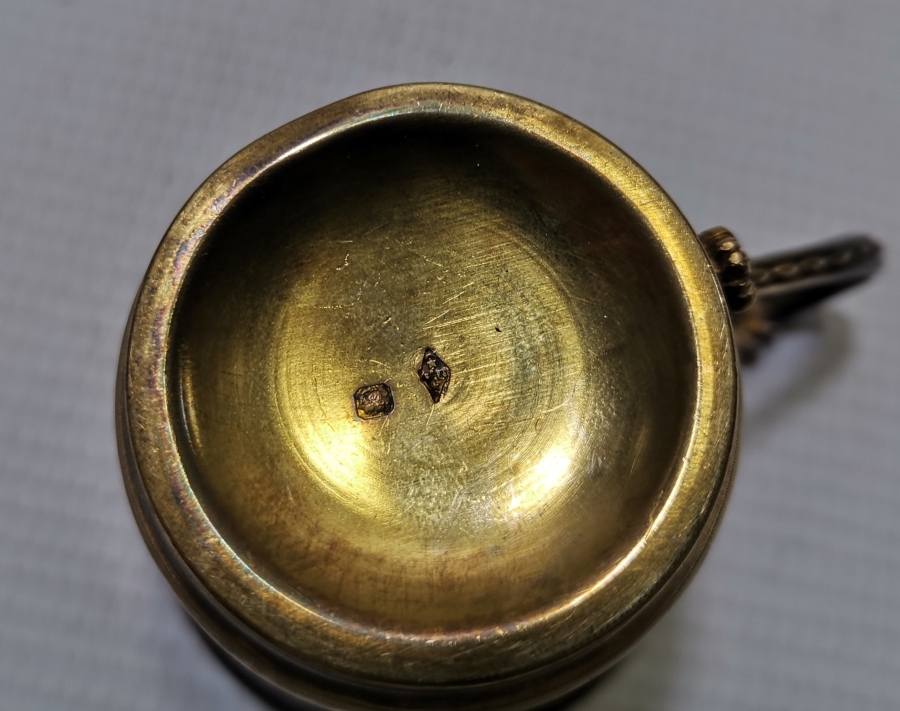 OSMANLI HANEDAN ÜYELERİNDEN BİRİNE AİT ÜZERİ ALTIN VERMEYLİ OSMANLI DÖNEMİ NADİR GÜMÜŞ BARDAK