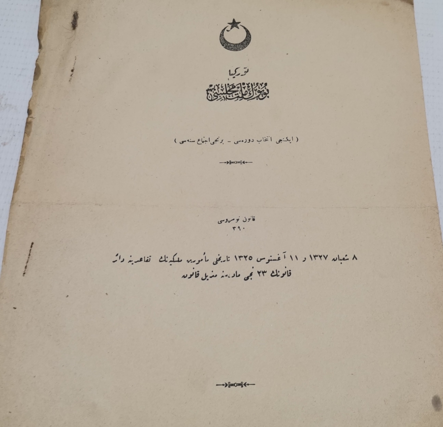 1928 YILI ÖNCESİ NADİR BÜYÜK MİLLET MECLİSİ TUTANAKLARI