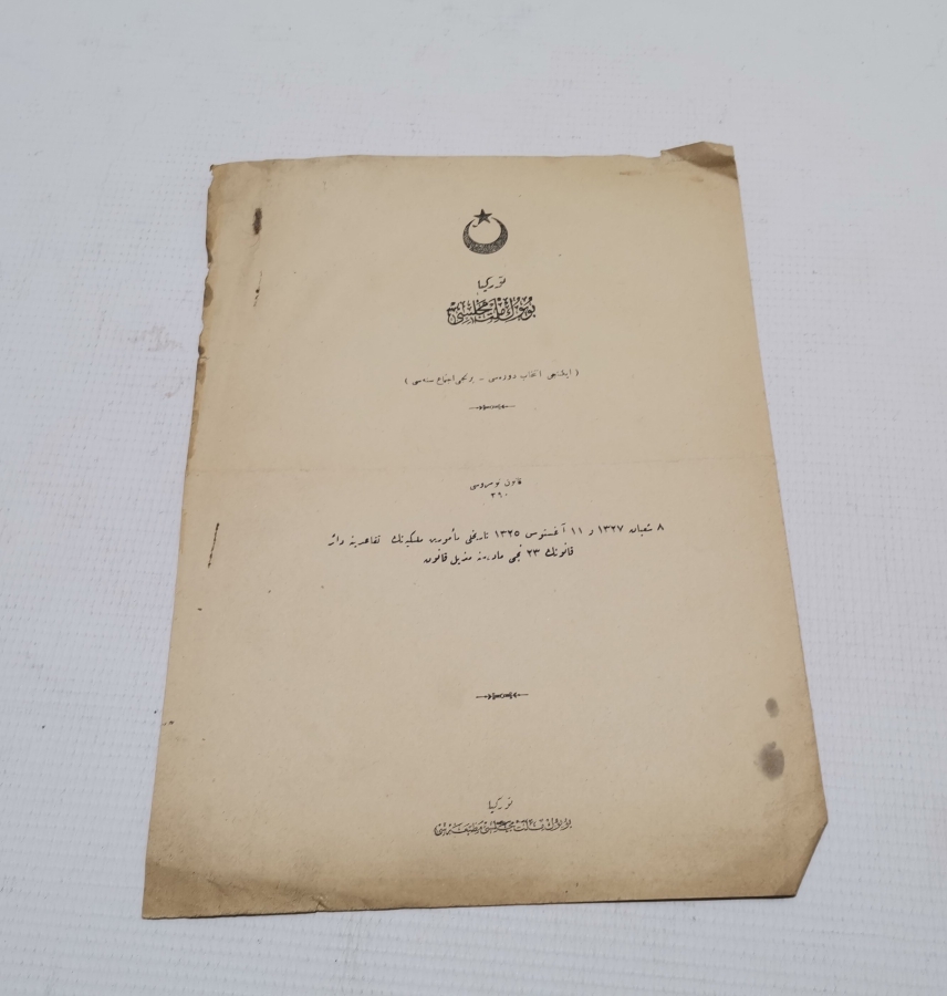 1928 YILI ÖNCESİ NADİR BÜYÜK MİLLET MECLİSİ TUTANAKLARI