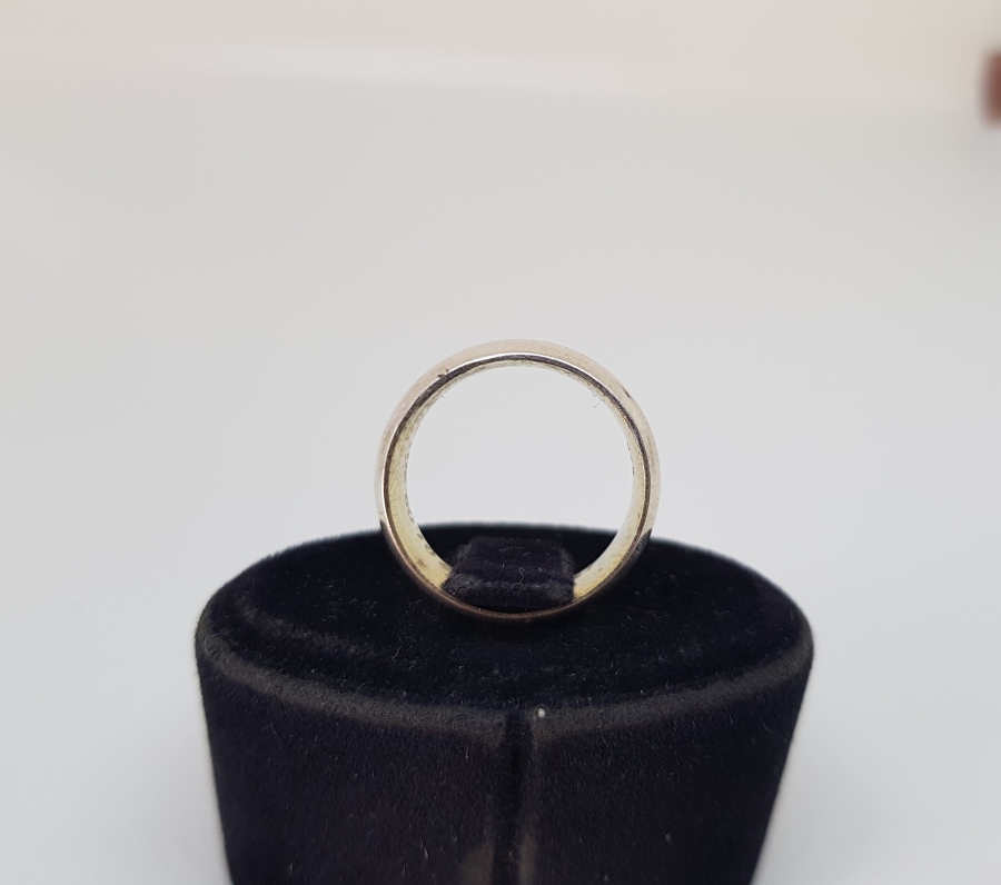 İÇİ YAZILI KALIN TİPTE GÜMÜŞ ALYANS