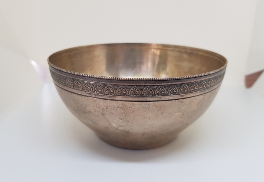 CUMHURİYET TUĞRALI ÇOK NADİR SAH DAMGALI VE ÇEŞNİLİ GÜMÜŞ KASE - İLK KEZ GÖRÜLÜYOR