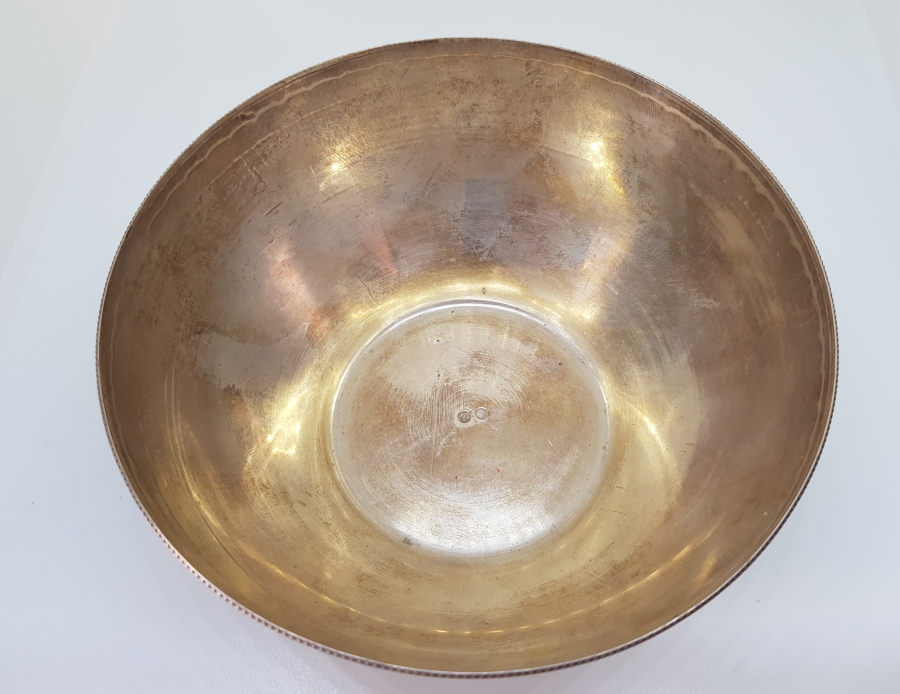 CUMHURİYET TUĞRALI ÇOK NADİR SAH DAMGALI VE ÇEŞNİLİ GÜMÜŞ KASE - İLK KEZ GÖRÜLÜYOR