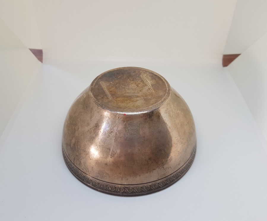 CUMHURİYET TUĞRALI ÇOK NADİR SAH DAMGALI VE ÇEŞNİLİ GÜMÜŞ KASE - İLK KEZ GÖRÜLÜYOR