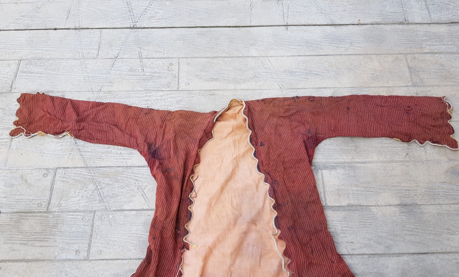 OSMANLI DÖNEMİ EL DOKUMA ANTEP YÖRESİ NADİR SIRMA İŞÇİLİKLİ ÜÇETEK