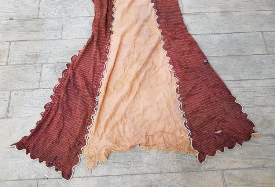 OSMANLI DÖNEMİ EL DOKUMA ANTEP YÖRESİ NADİR SIRMA İŞÇİLİKLİ ÜÇETEK