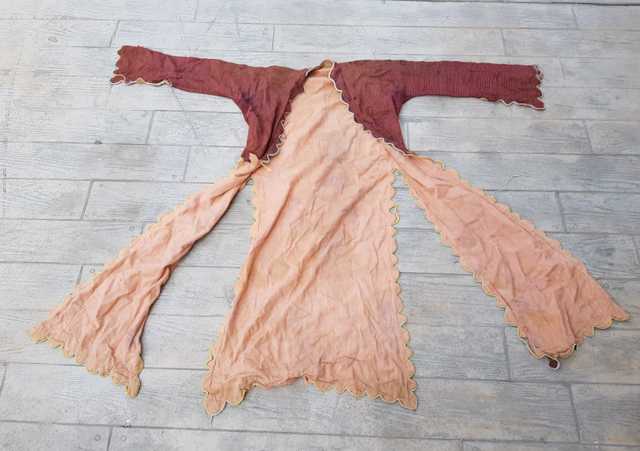 OSMANLI DÖNEMİ EL DOKUMA ANTEP YÖRESİ NADİR SIRMA İŞÇİLİKLİ ÜÇETEK