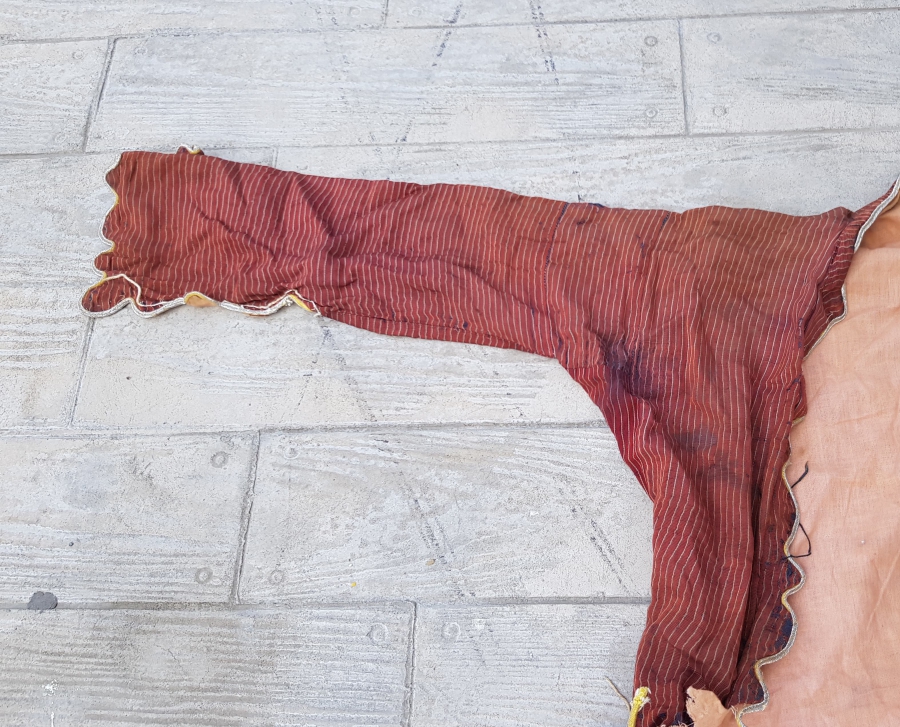 OSMANLI DÖNEMİ EL DOKUMA ANTEP YÖRESİ NADİR SIRMA İŞÇİLİKLİ ÜÇETEK