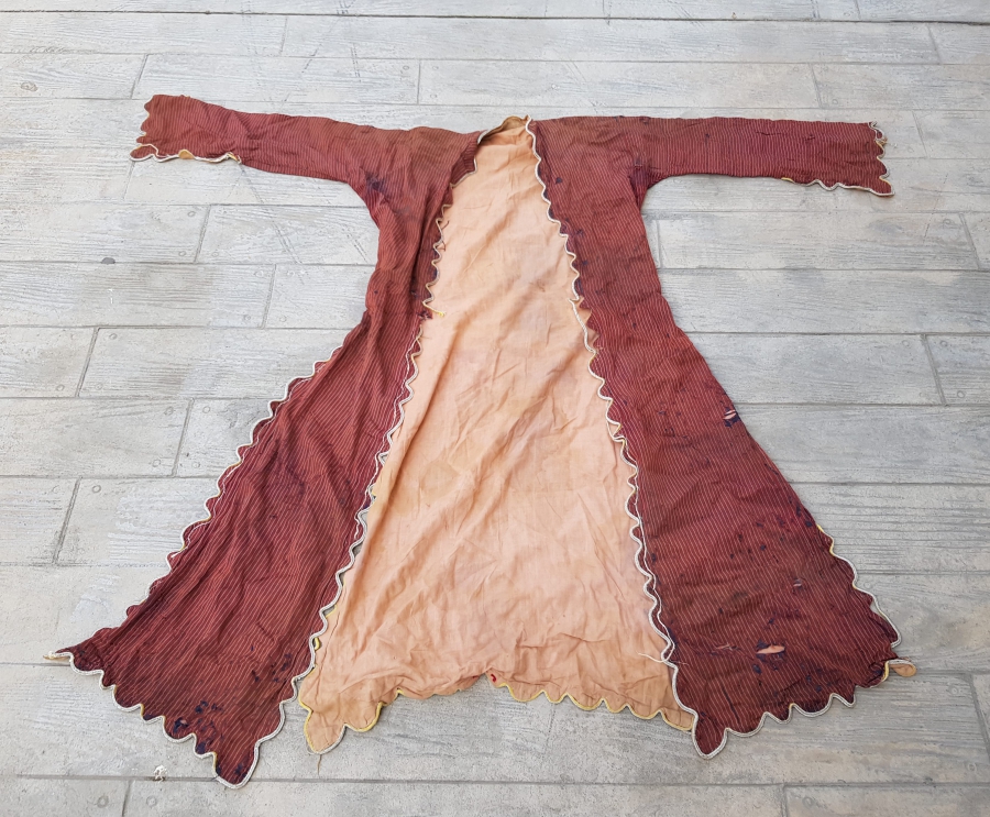 OSMANLI DÖNEMİ EL DOKUMA ANTEP YÖRESİ NADİR SIRMA İŞÇİLİKLİ ÜÇETEK