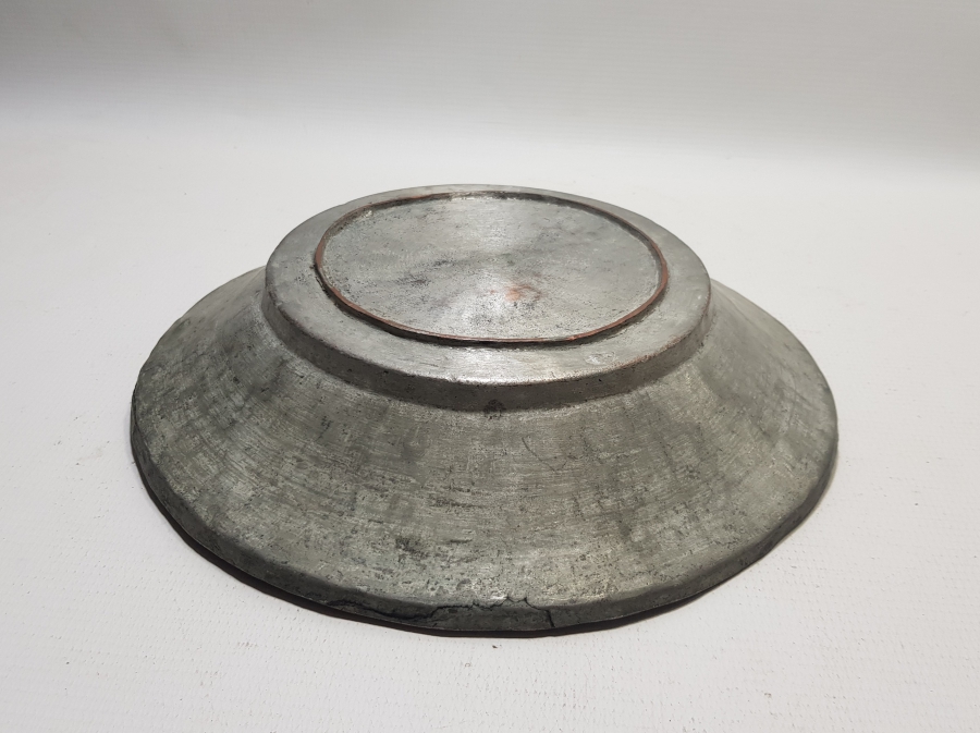 OSMANLI DÖNEMİ KORTENHASIR EMİRİ SALİH AĞA'YA AİT NADİR YENİÇERİ BAKIR TABAK