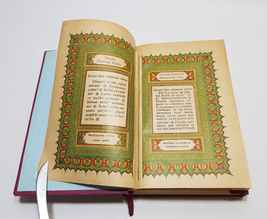 EZANIN TÜRKÇE OKUNDUĞU DÖNEM BASTIRILMIŞ VE DAĞITILMIŞ ÇOK NADİR TÜRKÇE KUR'AN-I KERİM