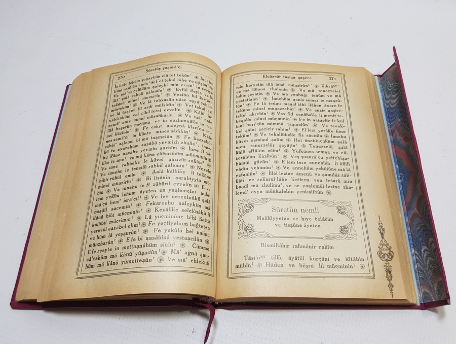 EZANIN TÜRKÇE OKUNDUĞU DÖNEM BASTIRILMIŞ VE DAĞITILMIŞ ÇOK NADİR TÜRKÇE KUR'AN-I KERİM