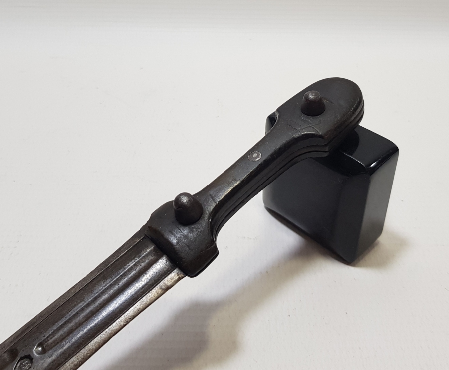 ÜZERİ USTA DAMGALI OSMANLI DÖNEMİ BOYNUZ SAPLI BÜYÜK BOY ÇERKES KAMASI