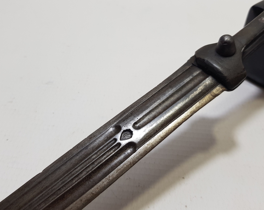 ÜZERİ USTA DAMGALI OSMANLI DÖNEMİ BOYNUZ SAPLI BÜYÜK BOY ÇERKES KAMASI