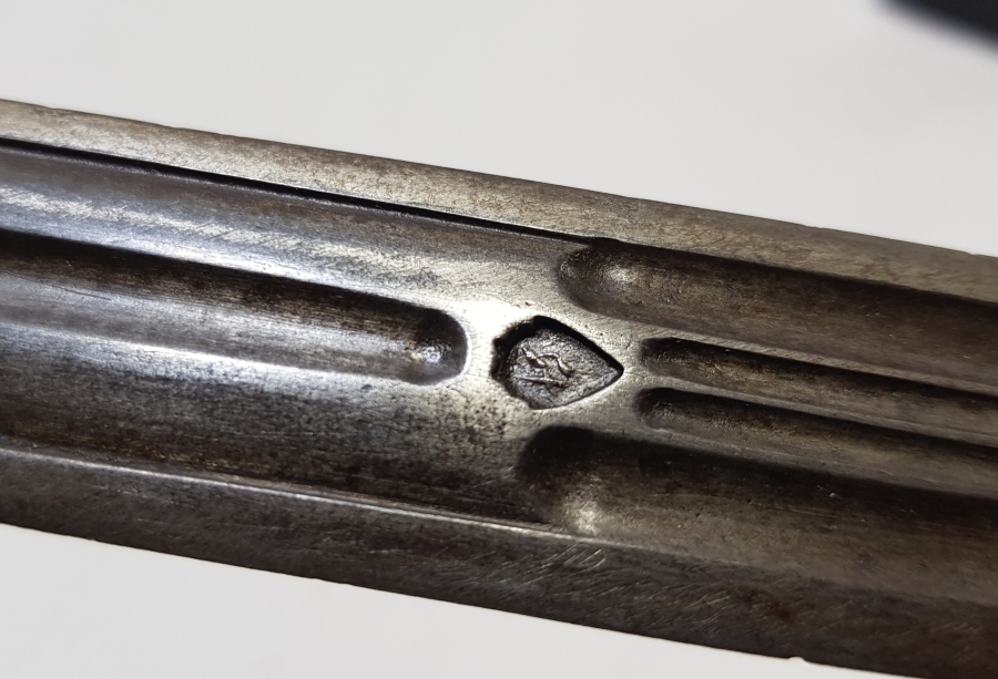 ÜZERİ USTA DAMGALI OSMANLI DÖNEMİ BOYNUZ SAPLI BÜYÜK BOY ÇERKES KAMASI