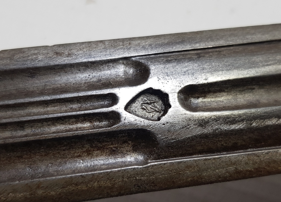 ÜZERİ USTA DAMGALI OSMANLI DÖNEMİ BOYNUZ SAPLI BÜYÜK BOY ÇERKES KAMASI