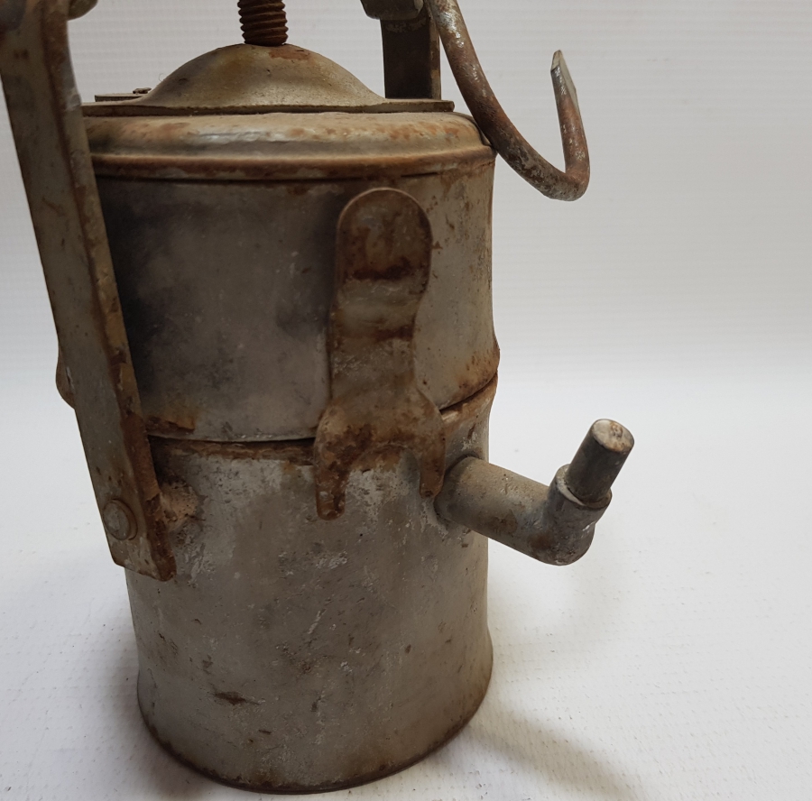 NADİR TİPTE ANTİKA MADENCİ FENERİ