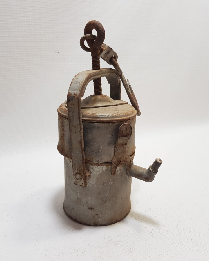 NADİR TİPTE ANTİKA MADENCİ FENERİ