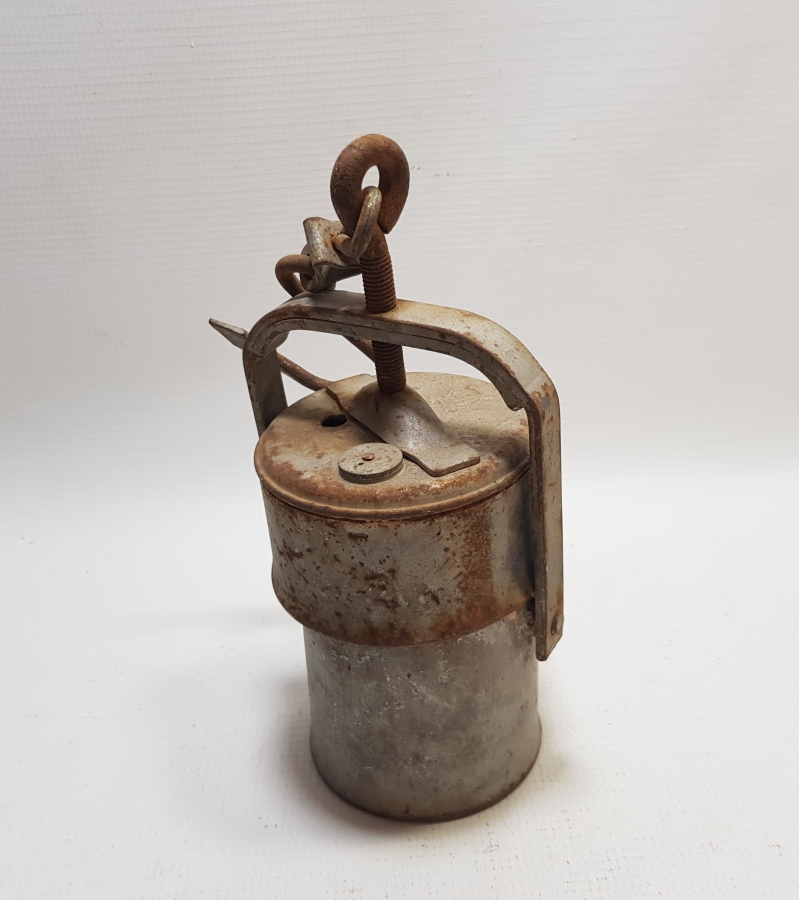 NADİR TİPTE ANTİKA MADENCİ FENERİ