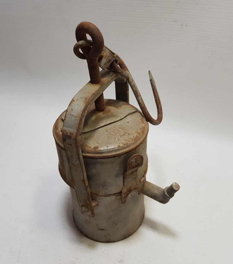 NADİR TİPTE ANTİKA MADENCİ FENERİ