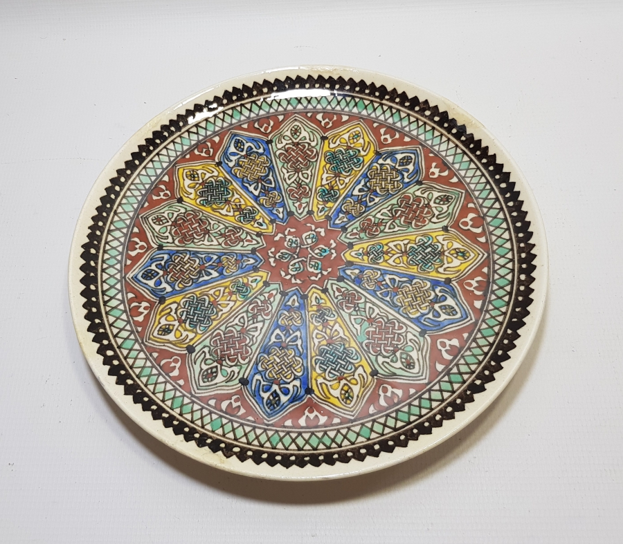 EL BOYAMA USTA İMZALI BÜYÜK BOY NADİR KÜTAHYA NADİR DUVAR TABAĞI