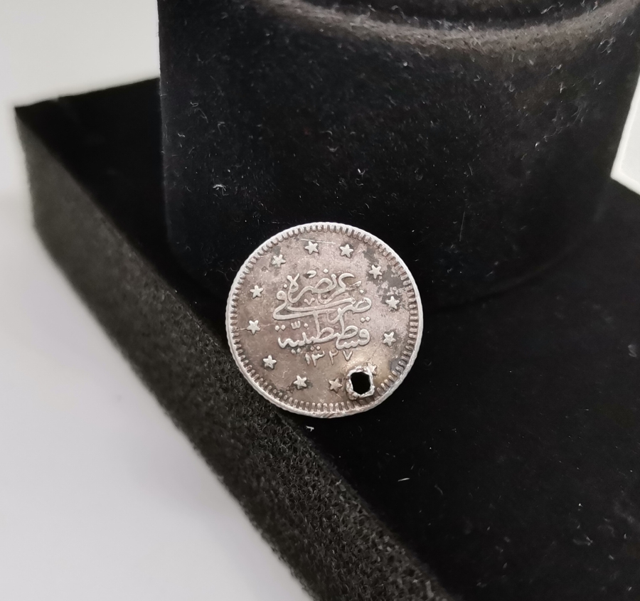 SULTAN MEHMED REŞAD DÖNEMİ GÜMÜŞ 1 KURUŞ MECİDİYE PARA