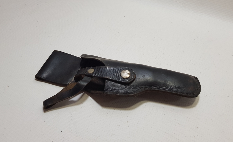 OSMANLI DÖNEMİ DERİDEN MAMUL NADİR BEKÇİ TABANCA KILIFI