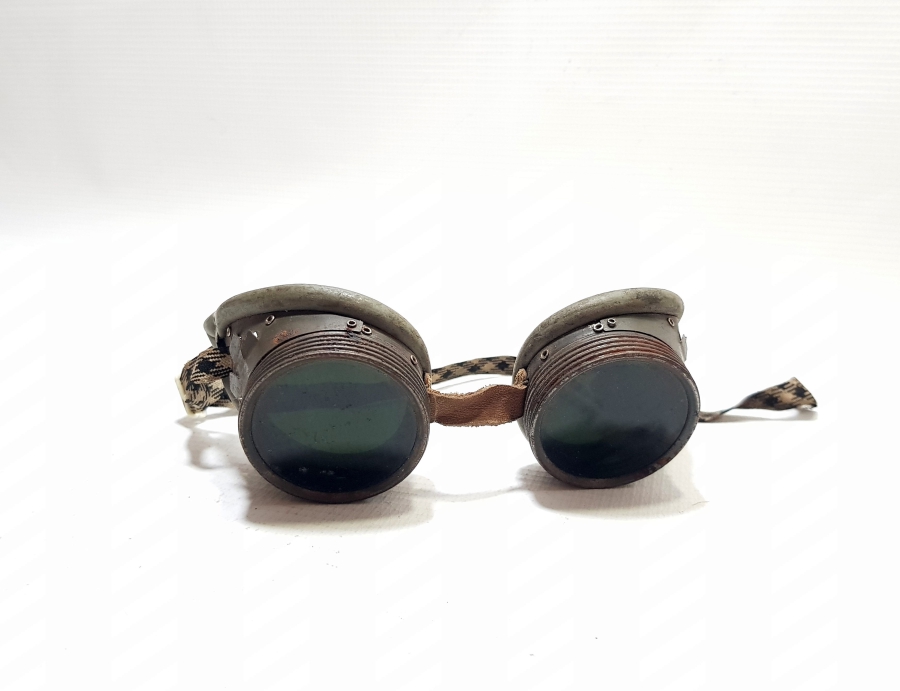 EL YAPIMI ANTİKA AMERİKAN MOTOSİKLETÇİ GÖZLÜĞÜ