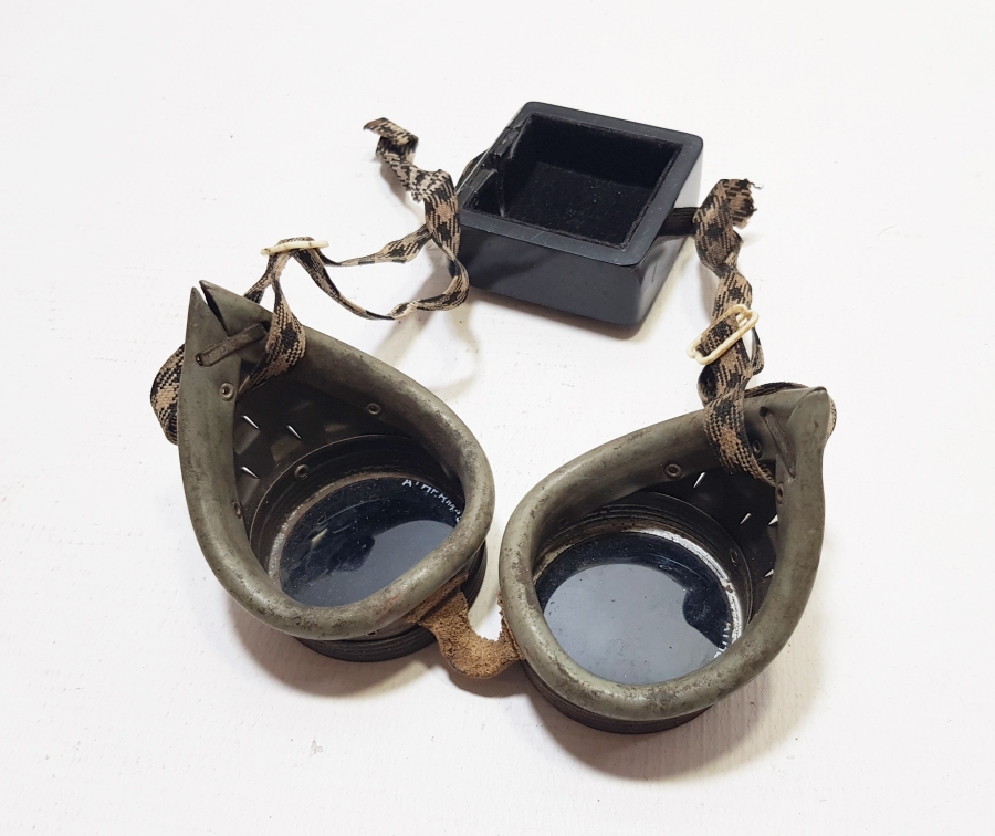 EL YAPIMI ANTİKA AMERİKAN MOTOSİKLETÇİ GÖZLÜĞÜ