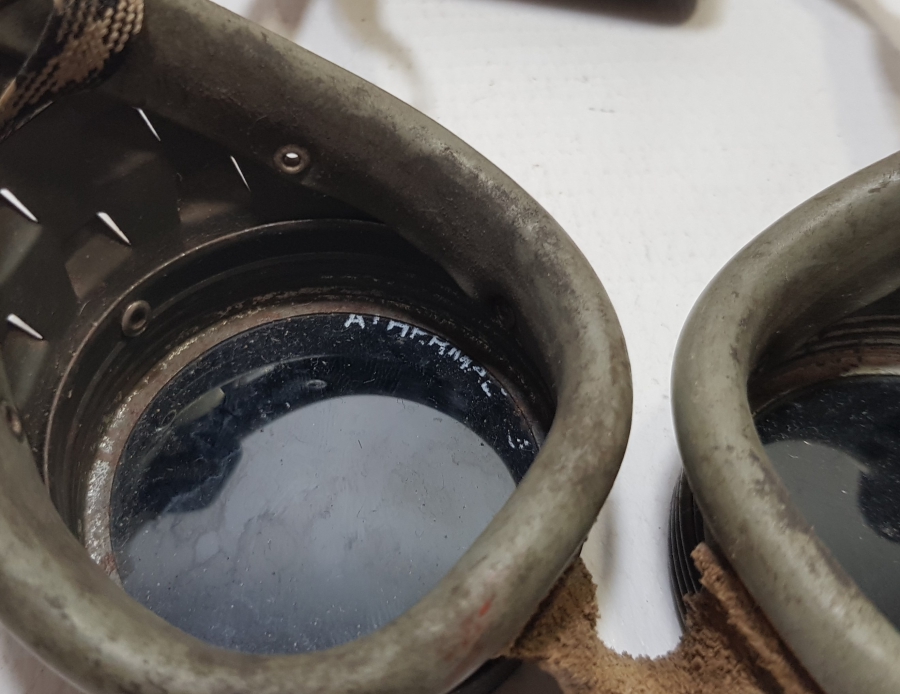 EL YAPIMI ANTİKA AMERİKAN MOTOSİKLETÇİ GÖZLÜĞÜ