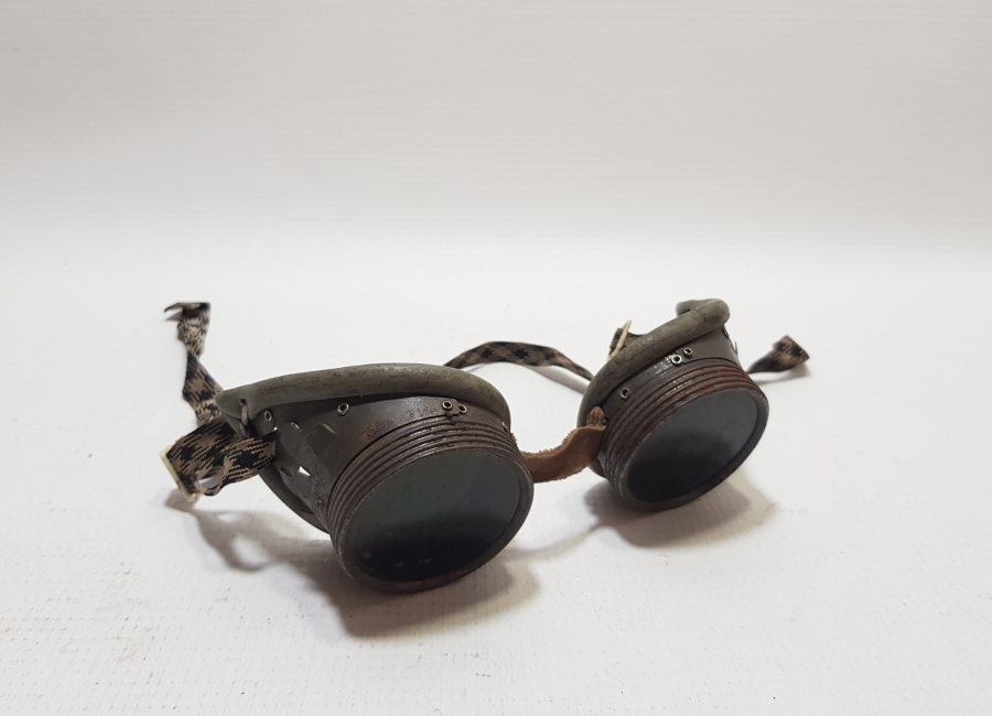 EL YAPIMI ANTİKA AMERİKAN MOTOSİKLETÇİ GÖZLÜĞÜ