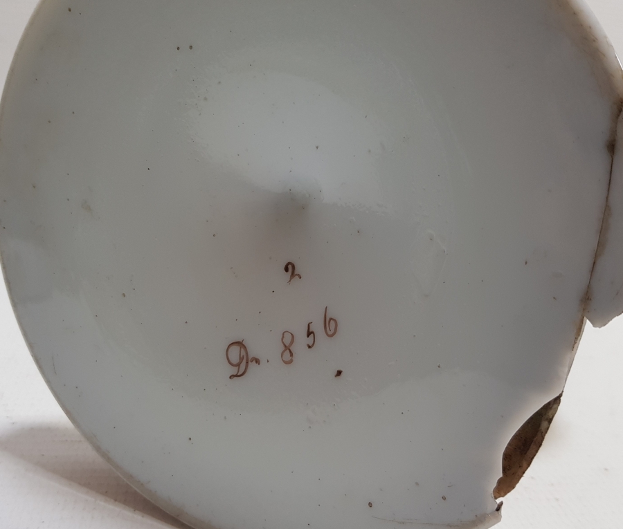 OSMANLI DÖNEMİ EL BOYAMA BÜYÜK BOY CAM OPALİN GAZ LAMBASI ALTI