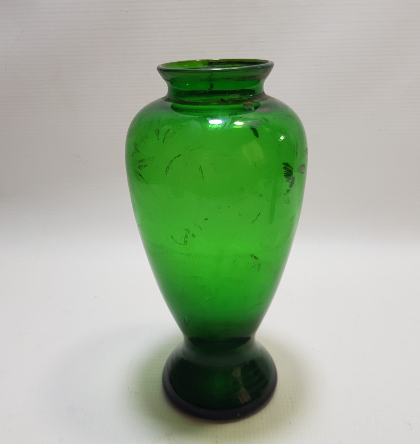 ÜZERİ GÜMÜŞ VARAKLI OSMANLI DÖNEMİ VAZO