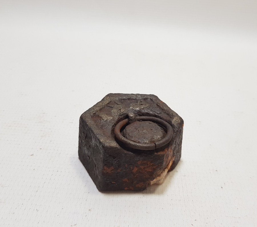 ÜZERİ OSMANLICA YAZILI OSMANLI DÖNEMİ KÖŞELİ DİRHEM - OKKA