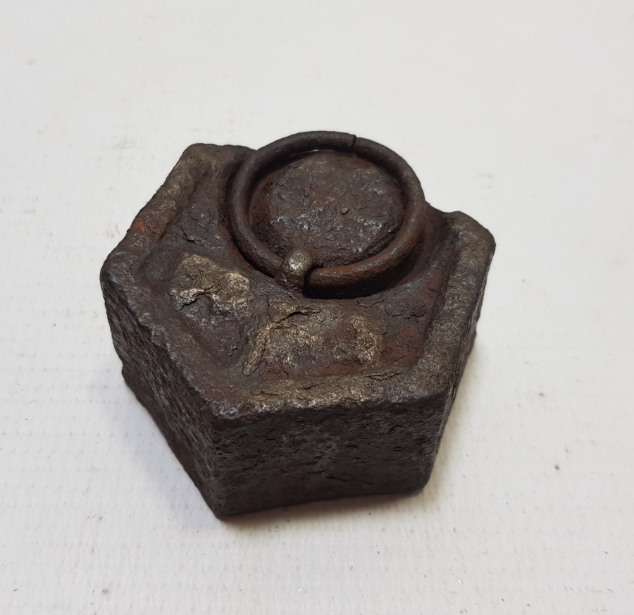 ÜZERİ OSMANLICA YAZILI OSMANLI DÖNEMİ KÖŞELİ DİRHEM - OKKA