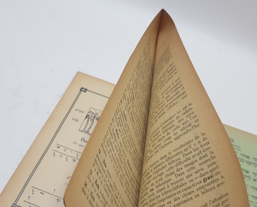 1946 YILI İBRANİCE - FRANSIZCA NADİR KİTAP