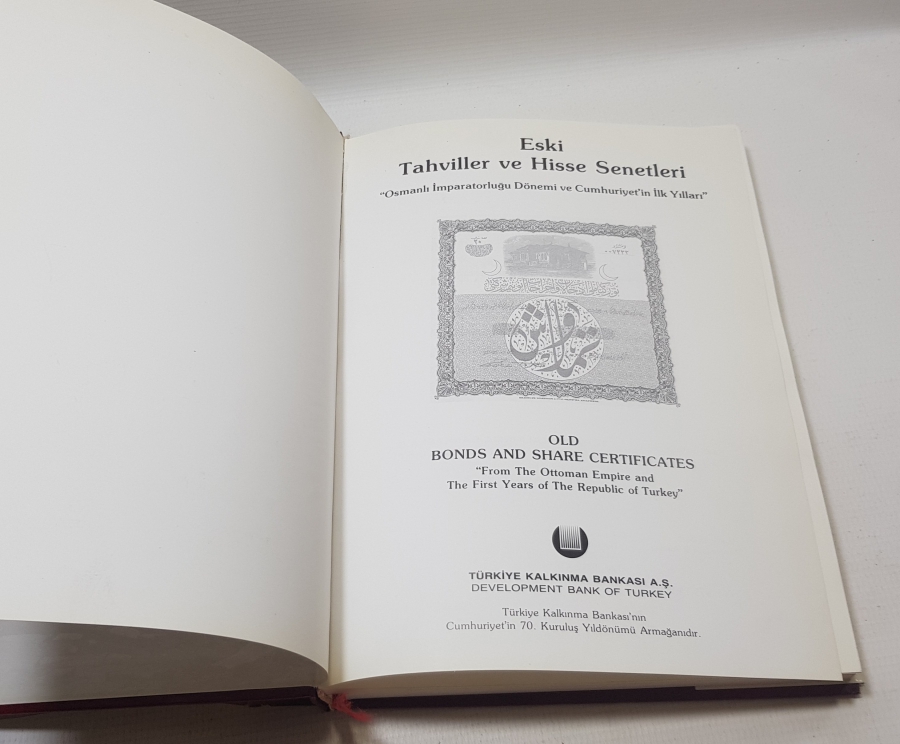 ESKİ TAHVİLLER VE HİSSE SENETLERİ KONULU PRESTİJ KİTAP