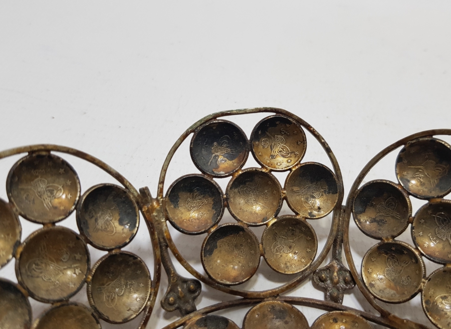 ABDÜLHAMİD VE MEHMED REŞAD HAN DÖNEMİ GÜMÜŞ PARALARDAN YAPILMIŞ OSMANLI DÖNEMİ GÜMÜŞ BAYRAM ŞEKERLİĞİ